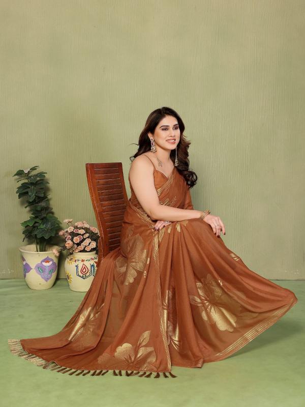 GC foil work wholesale saree from surat
